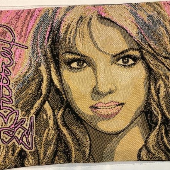 Vintage & New - Britney Spears Woven Pillow Case - Rare - Collectible - Unique - Picture 6 of 11